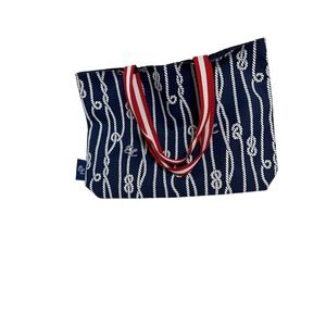 Estée Lauder tote beach bag Red White Blue Nautical July 4th Patriotic NEW
